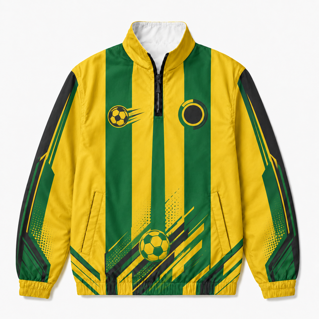 Varsity Brazil Football Half Zip Pullover