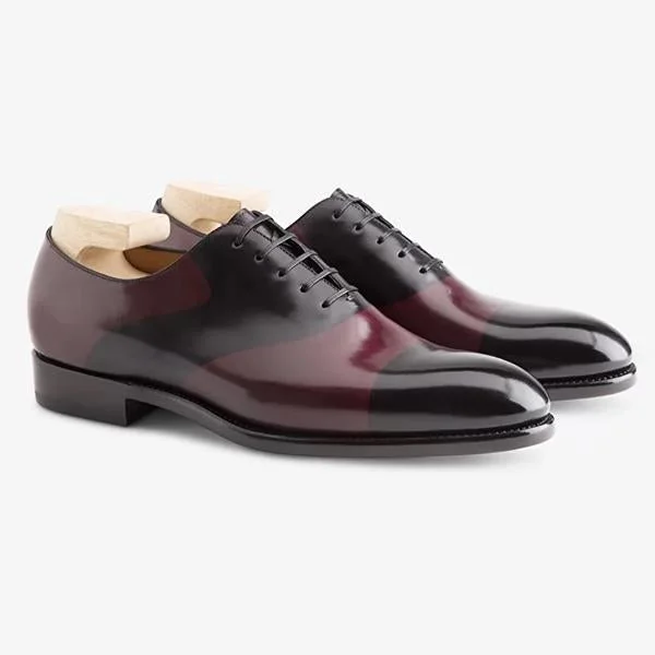 Hand Painted Oxford Shoes Leather Shoes | EGEMISS