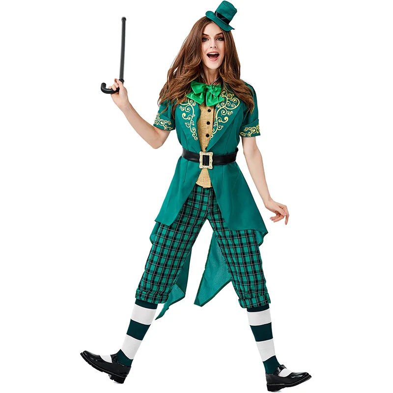 Halloween Costume Irish Leprechaun St. Patrick's Carnival Costume Paid Performance Costume Novameme