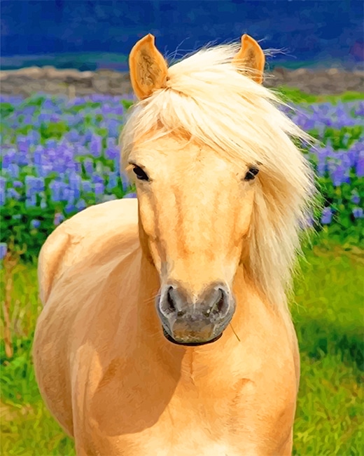

Blonde Horse – Paint By Numbers - 40*50CM, 501 Original
