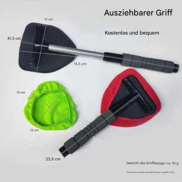 ✨🚗Mikrofaser-Reinigungswerkzeug f&uuml;r Auto-Windschutzscheiben mit ausziehbarem Griff