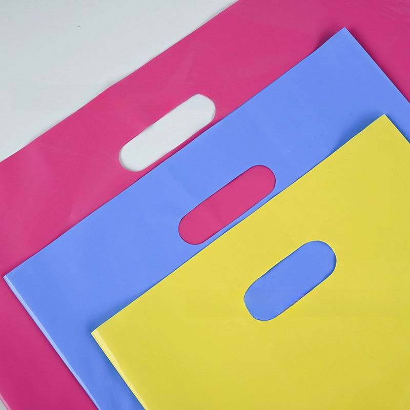 Factory Pe Flat Clothing Store Bag Advertising Bag Gift Plastic Four-finger Portable Packaging Bag Printable Logo