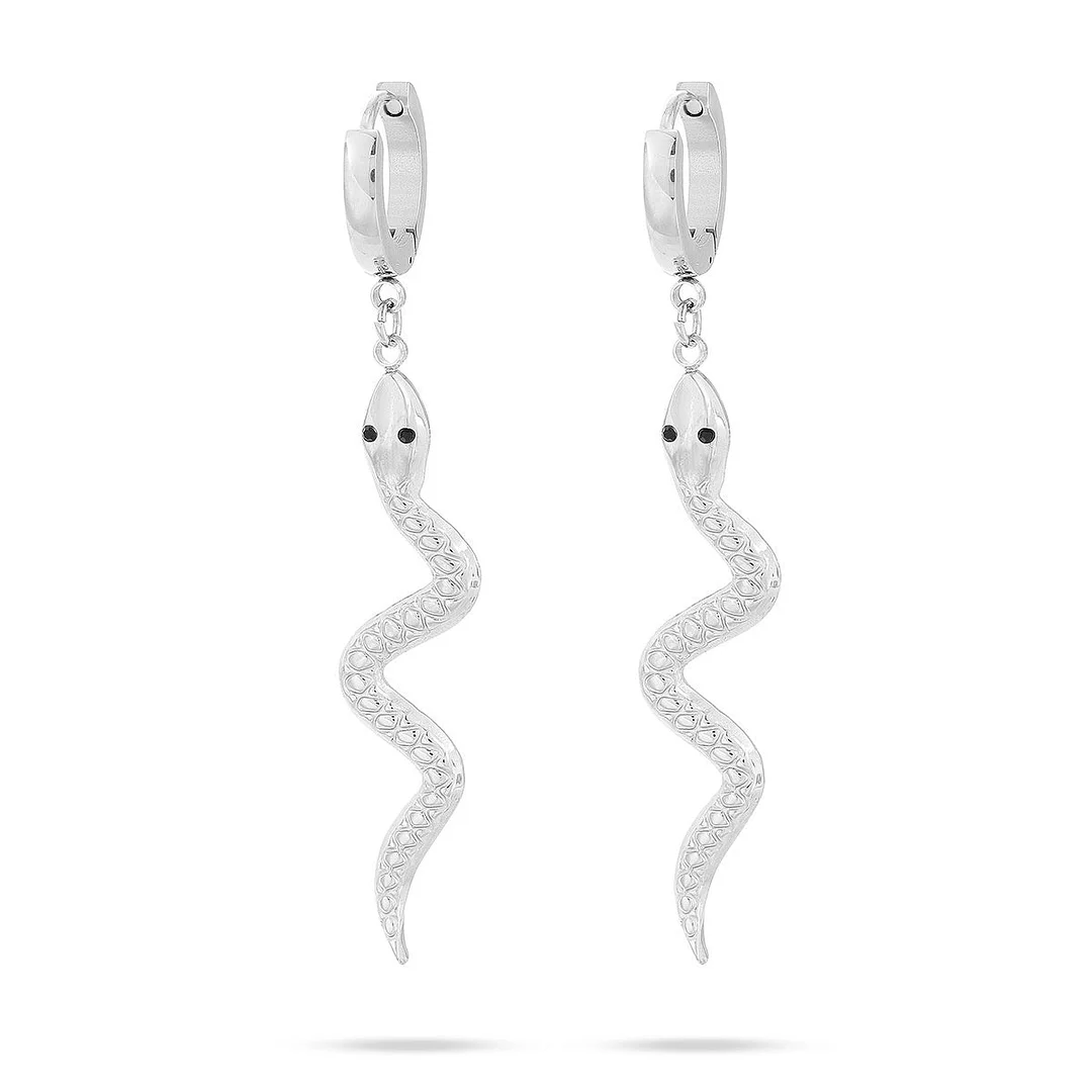 Snake Titanium Steel Earrings