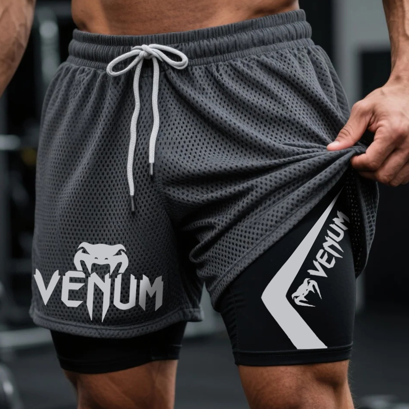  Men's Athletic Mesh Shorts for Gym and Training
