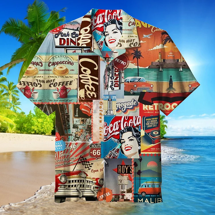 Coca-Cola|Unisex Hawaiian Shirt