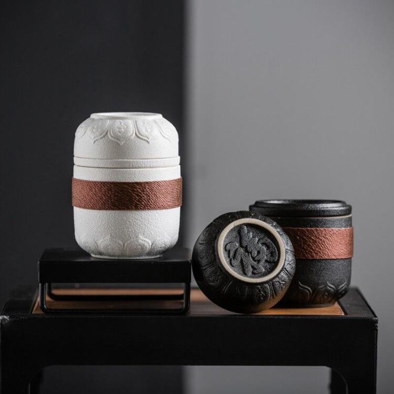 Portable Chinese Kung Fu Ceramic Tea Mug