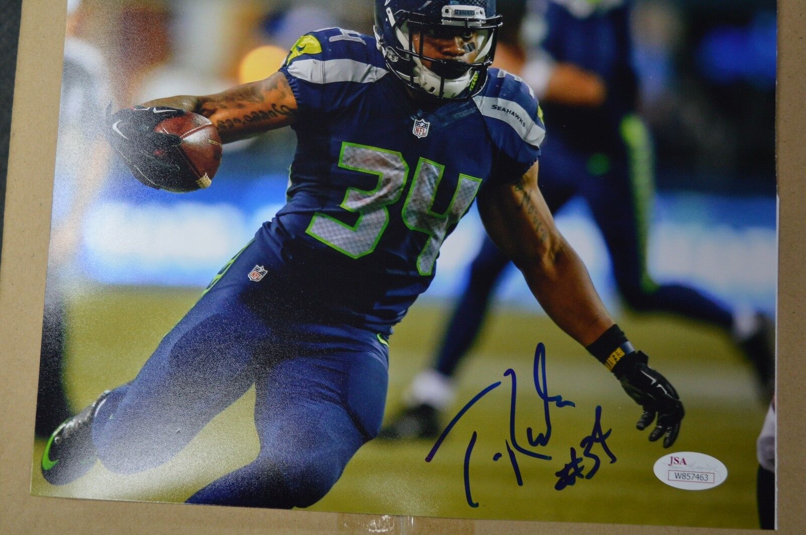 JSA Thomas Rawls 8x10 Photo Poster painting #2 Autographed Signed AUTO Seattle Seahawks