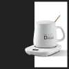 55 degrees ceramic cup heating cup smart heating usb constant temperature coaster