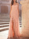 Split-Side Crochet Condole Belt Maxi Dress