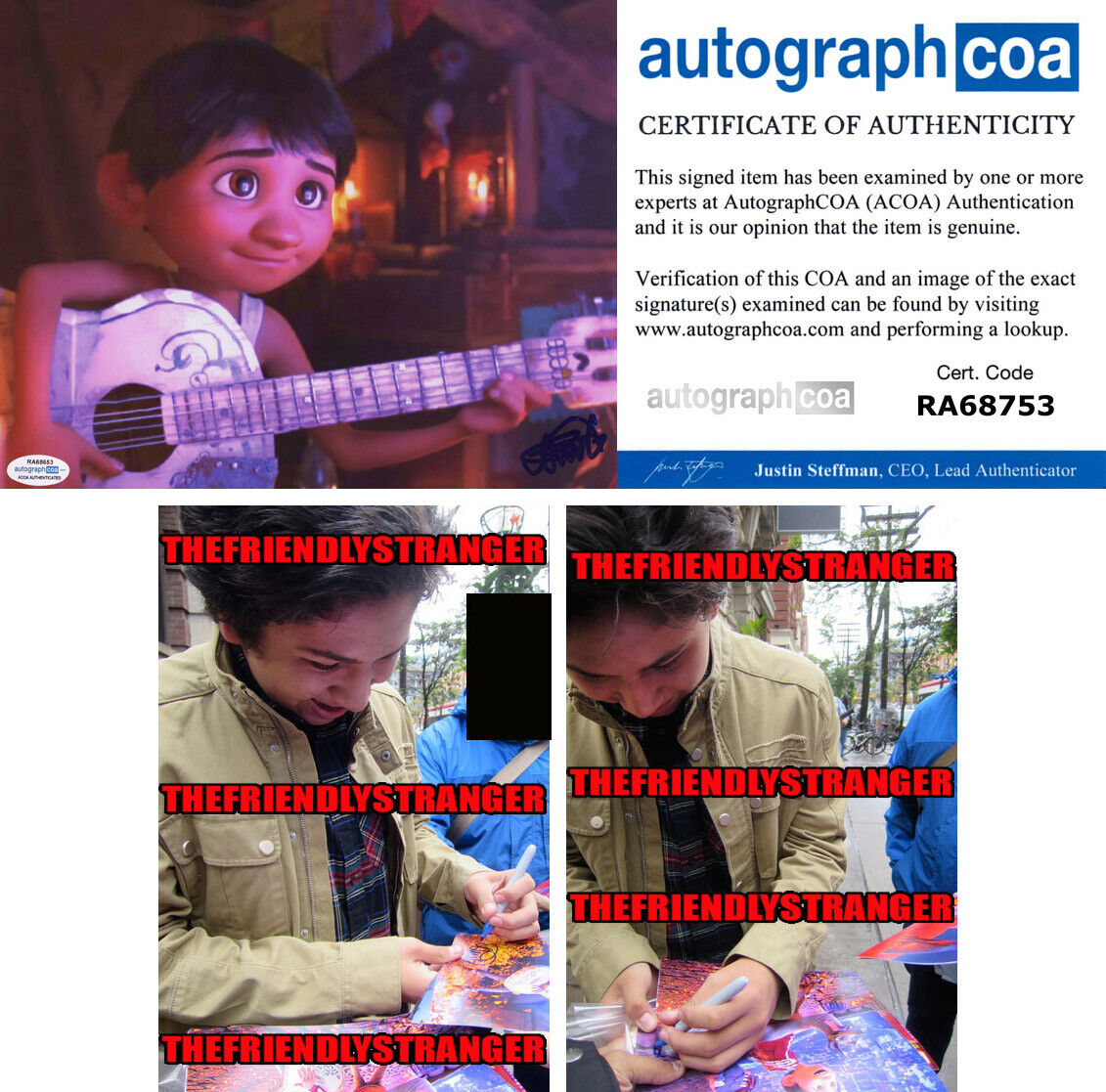 ANTHONY GONZALEZ signed Autographed COCO