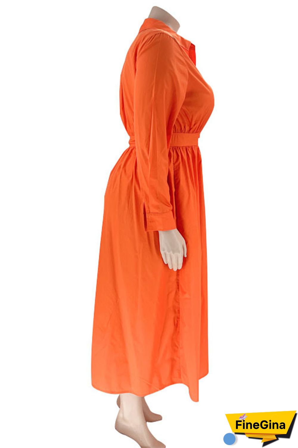 Black Casual Solid Patchwork Buckle Turndown Collar Shirt Dress Plus Size Dresses