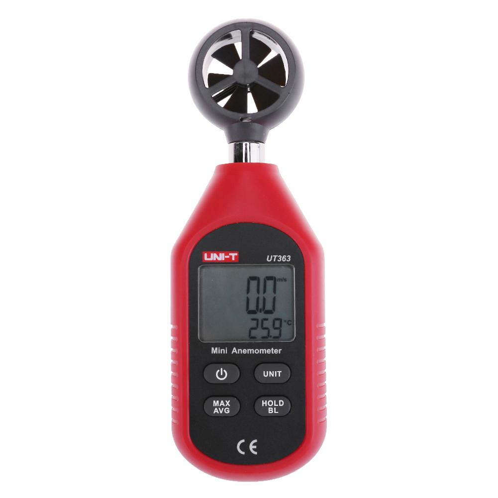 

UNI-T UT363 Mini Digital Display Anemometer Wind Speed Temperature Tester, 501 Original