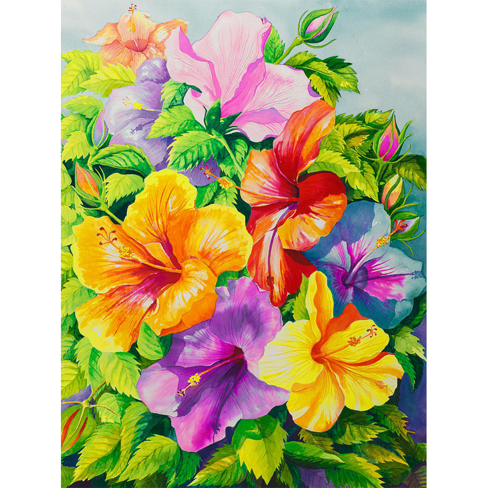 

Flowers - Square Drill Diamond Painting - 40*50CM, 501 Original