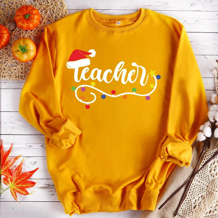 Teacher Christmas hat sweatshirt-608560