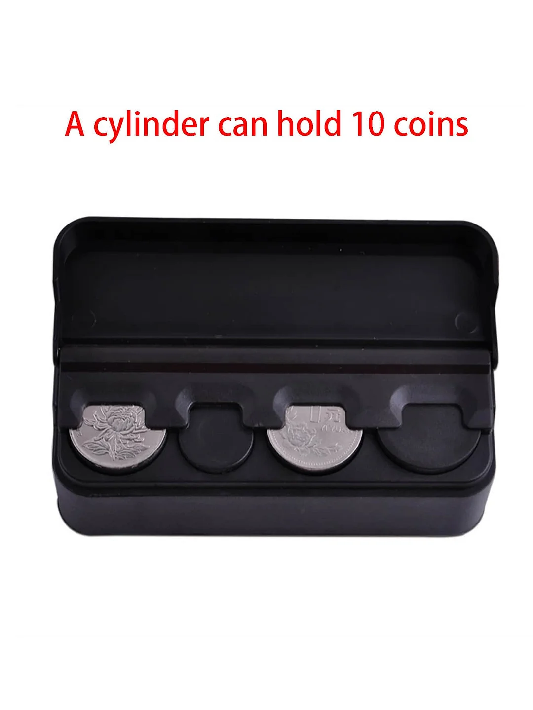 1pc black car coin box storage box, car change box, coin storage box, general purpose models