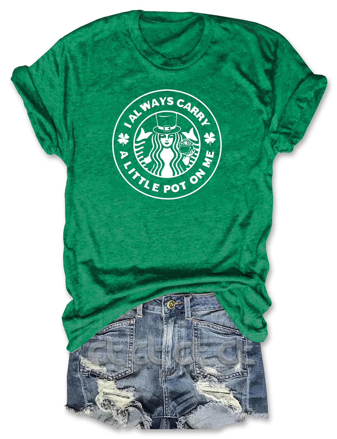 I Always Carry A Little Pot On Me St. Patrick's Day T-Shirt