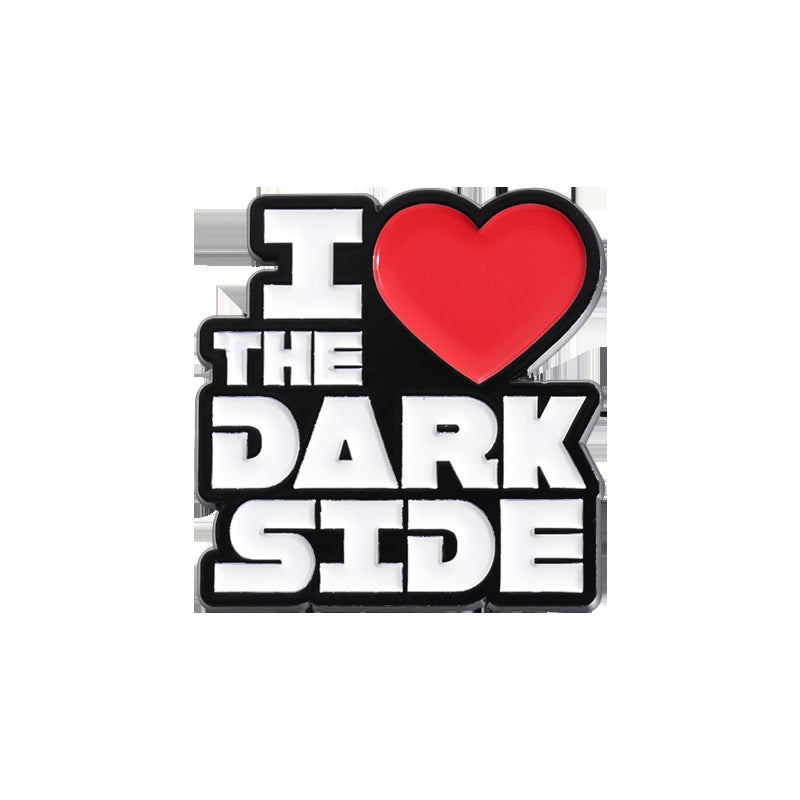 Cartoon Style Pin Letter Alloy Stoving Varnish Unisex Brooches