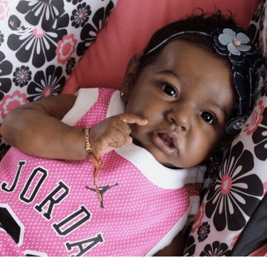 Rbgdoll®12'' Black Baby Penelope Realistic Brown Skin Cute African American Silicone Reborn Baby Doll Girl