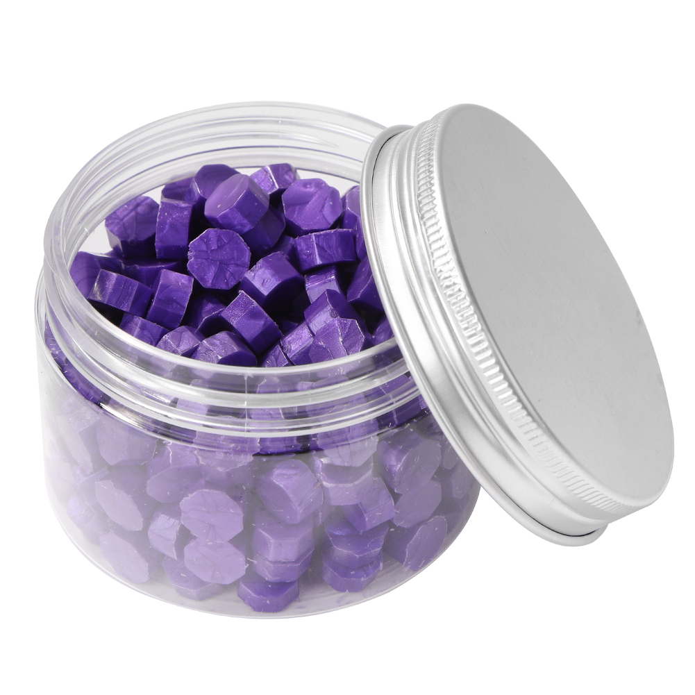 

200pcs Octagonal Wax Seal Beads Purple - Wax Seal Stamp, 501 Original