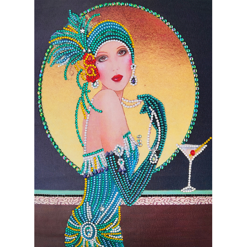 

Elegant Lady - Special Shaped Diamond Painting - 30*40CM, 501 Original