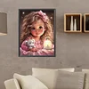 Diamond Painting-DIY Full Round Drill Sweet Girl