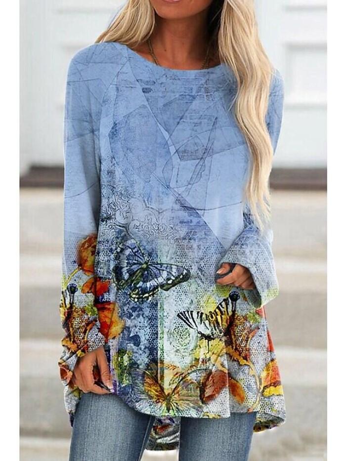 Women Half Sleeve V-neck Solid Color Dress