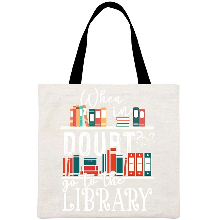 Go to the library to read Printed Linen Bag
