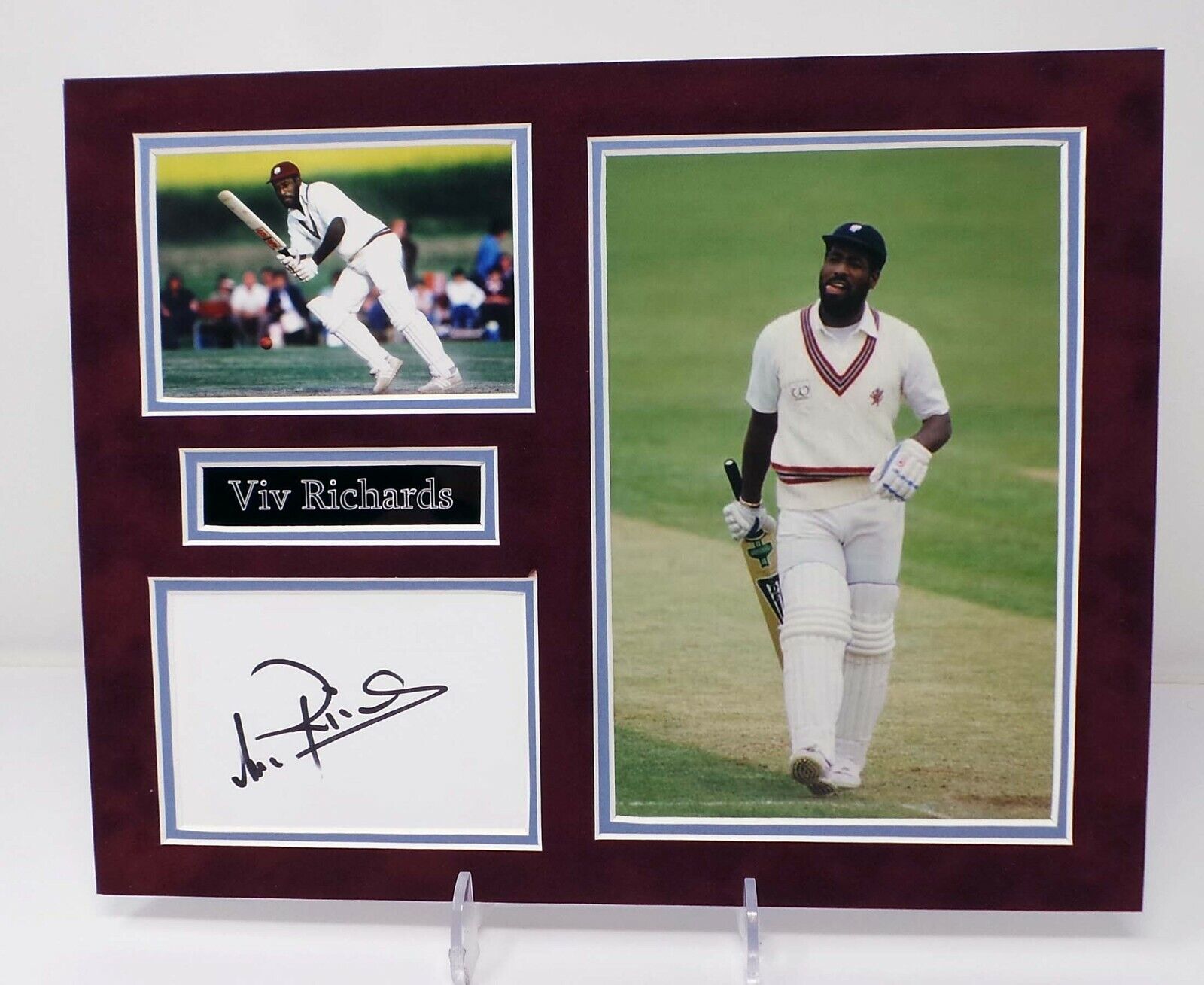 Vivian Viv RICHARDS Signed & Mounted Photo Poster painting AFTAL RD COA West Indies Cricket