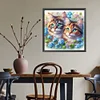 Diamond Painting - Full Round Drill - Two Cats(Canvas|40*40cm)