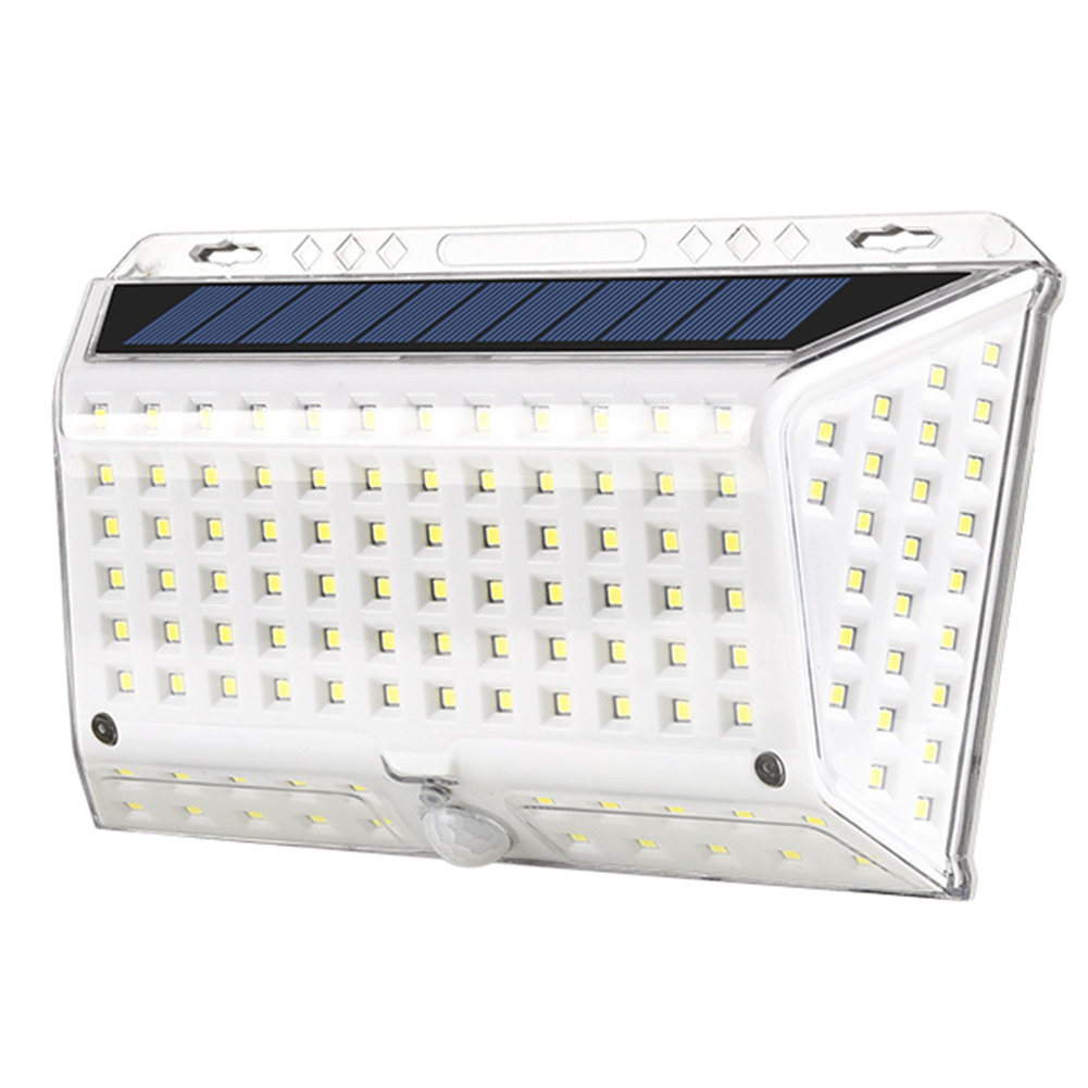 

142LED Solar Wall Light Outdoor 4-Sided Motion Sensor Lamp Garden Lighting, 501 Original