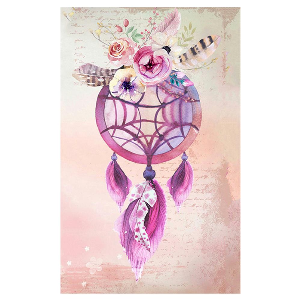 

25*35CM - Flower Dream Catcher - Round Drill Diamond Painting, 501 Original