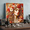(Pre-Framed)Diamond Painting-DIY Crystal Rhinestone Girl(25x25cm)