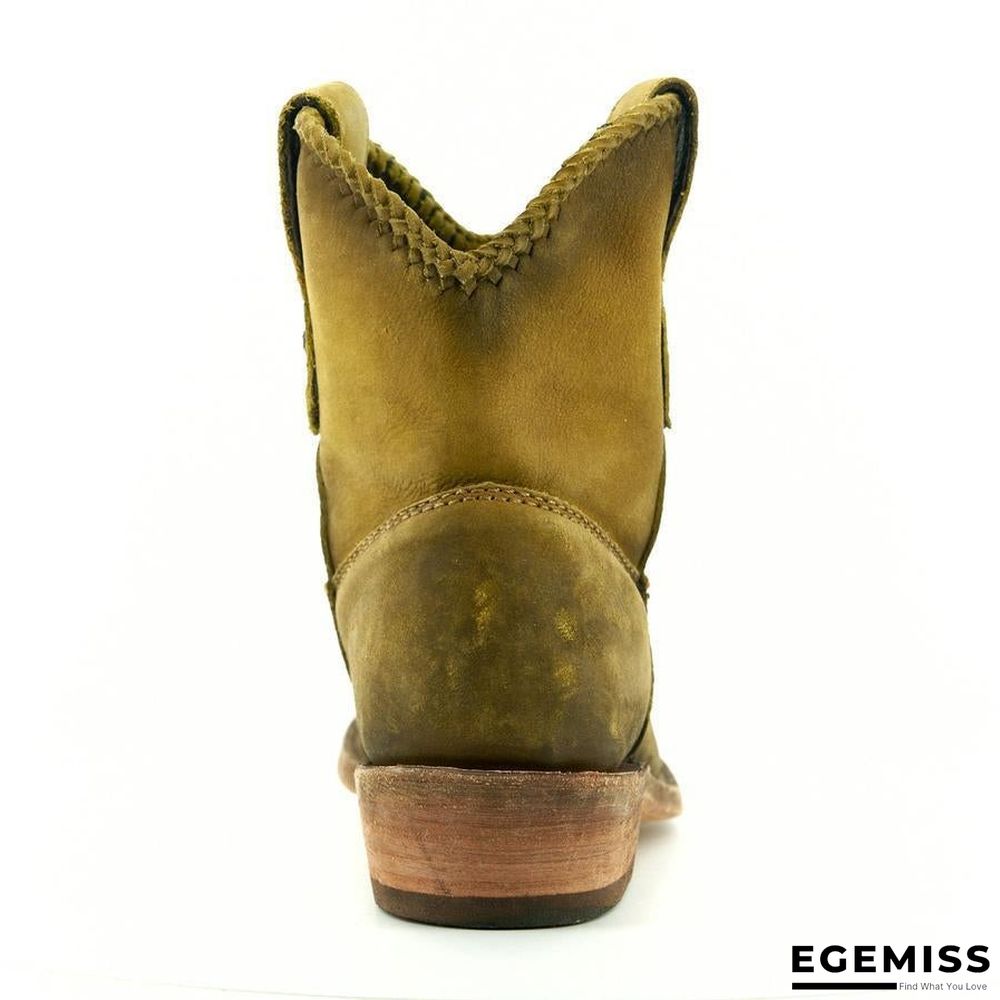 Chunky Heel Women Ankle Martin Boots | EGEMISS