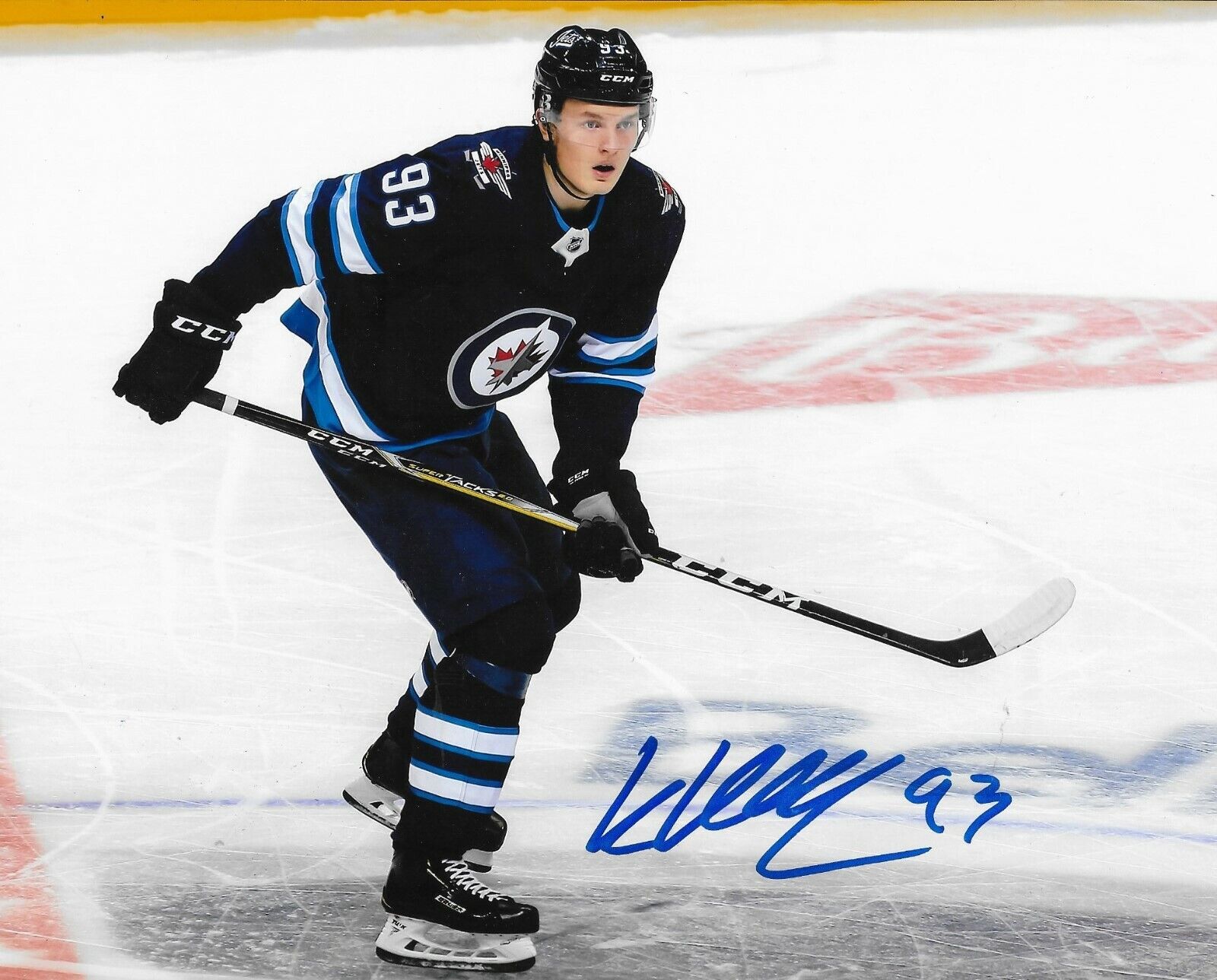 Kristian Vesalainen signed Winnipeg Jets 8x10 Photo Poster painting autographed