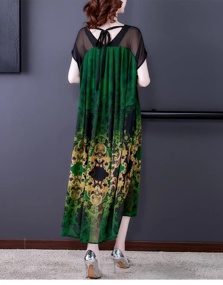 Summer elegant chiffon loose dress