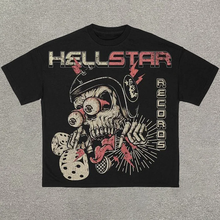Vintage Hellstar Graphic 100% Cotton Short Sleeve T-Shirt