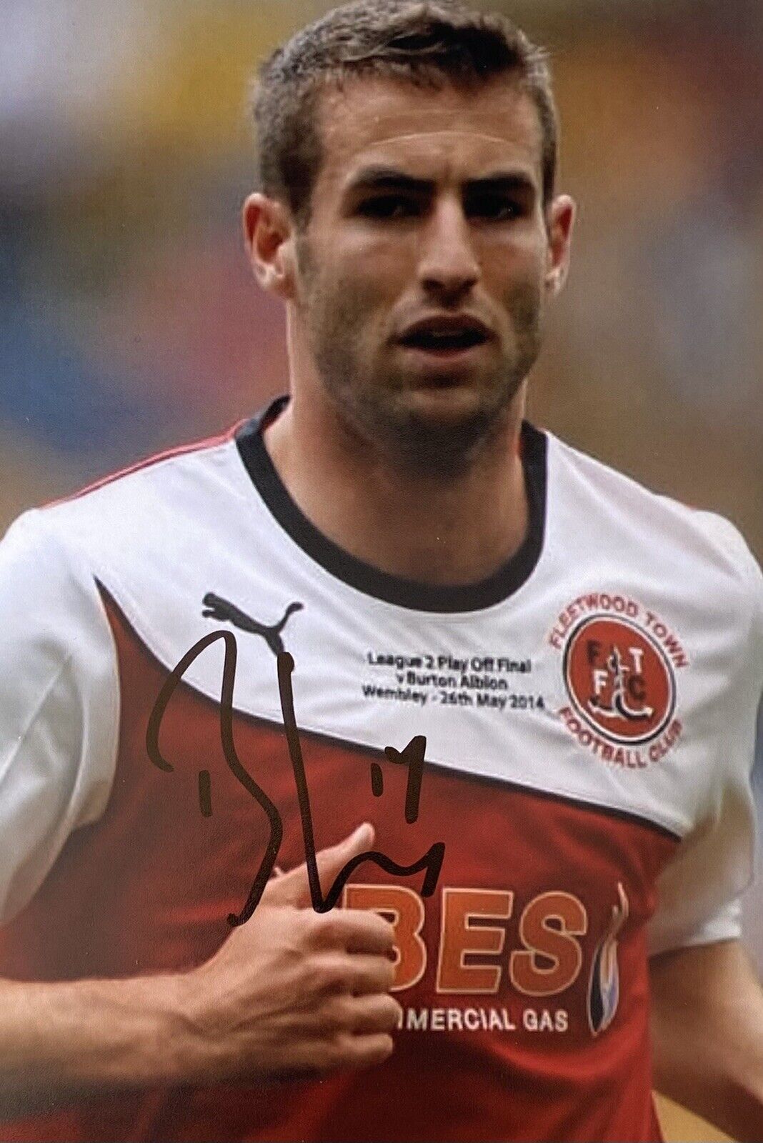 Matty Blair Genuine Hand Signed Fleetwood Town 6X4 Photo Poster painting