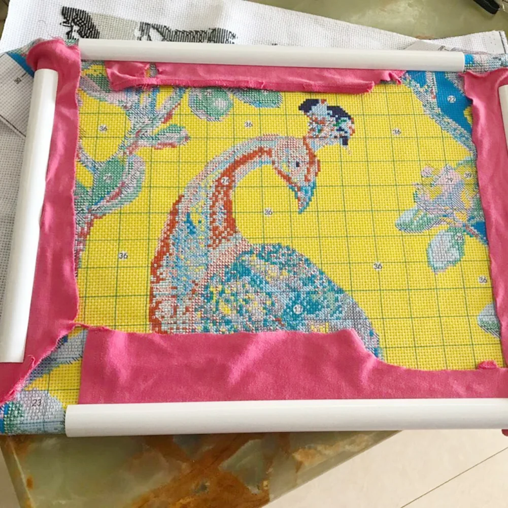 Embroidery Frame Universal Clip Plastic Rack Cross Stitch Hoop Stand Holder