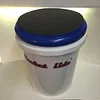 BucketLidz Gray Padded Bucket Lid - Made in The USA Plastic - Fits 5 and 6 Gallon Bucket