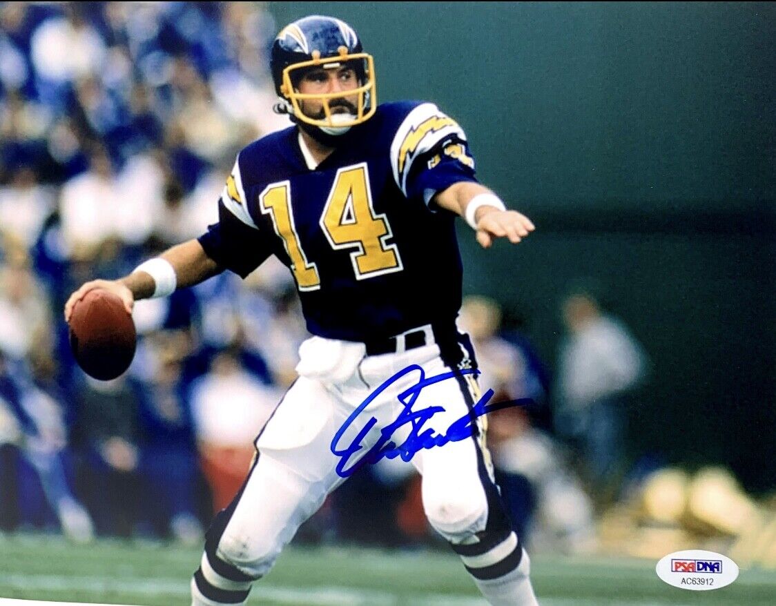 Dan Fouts Signed 8x10 Photo Poster painting San Diego Chargers PSA AC63912