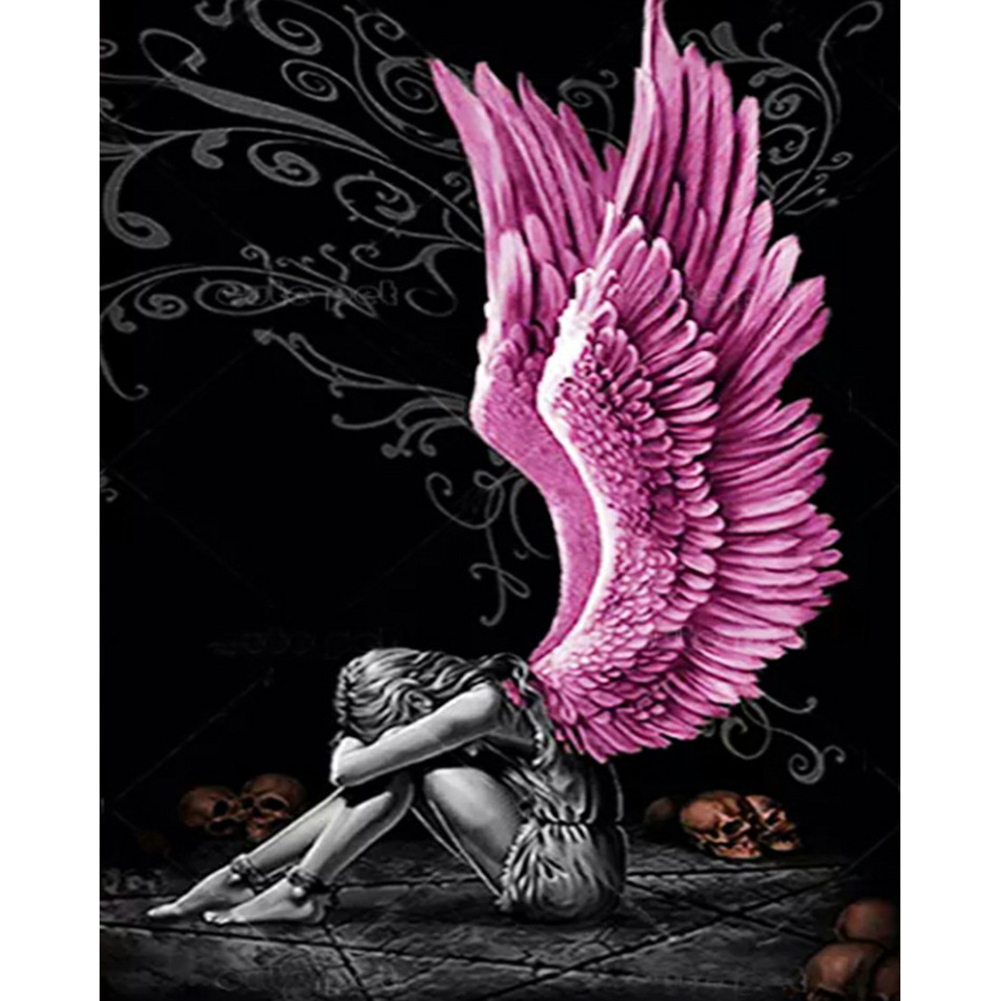 Angel Wings 30*40CM(canvas) full round drill diamond painting