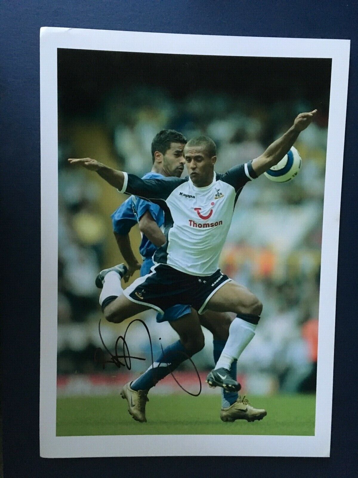 WAYNE ROUTLEDGE - FORMER SPURS FOOTBALLER - EXCELLENT DUAL SIGNED Photo Poster painting