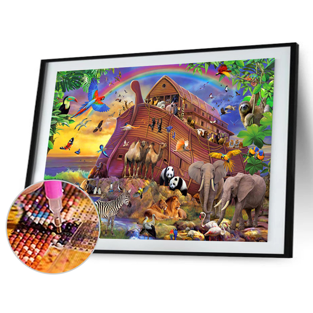 

(Multi-Size) Animals - Round/Square Drill Diamond Painting - 40*30CM, Round diamond 40*50cm, 501 Original