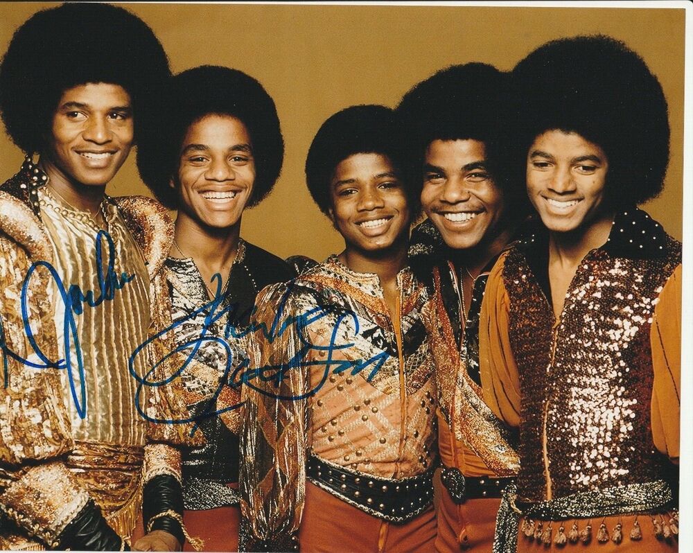 * JACKIE & MARLON JACKSON * signed autographed 8x10 Photo Poster painting * THE JACKSON 5 * 1