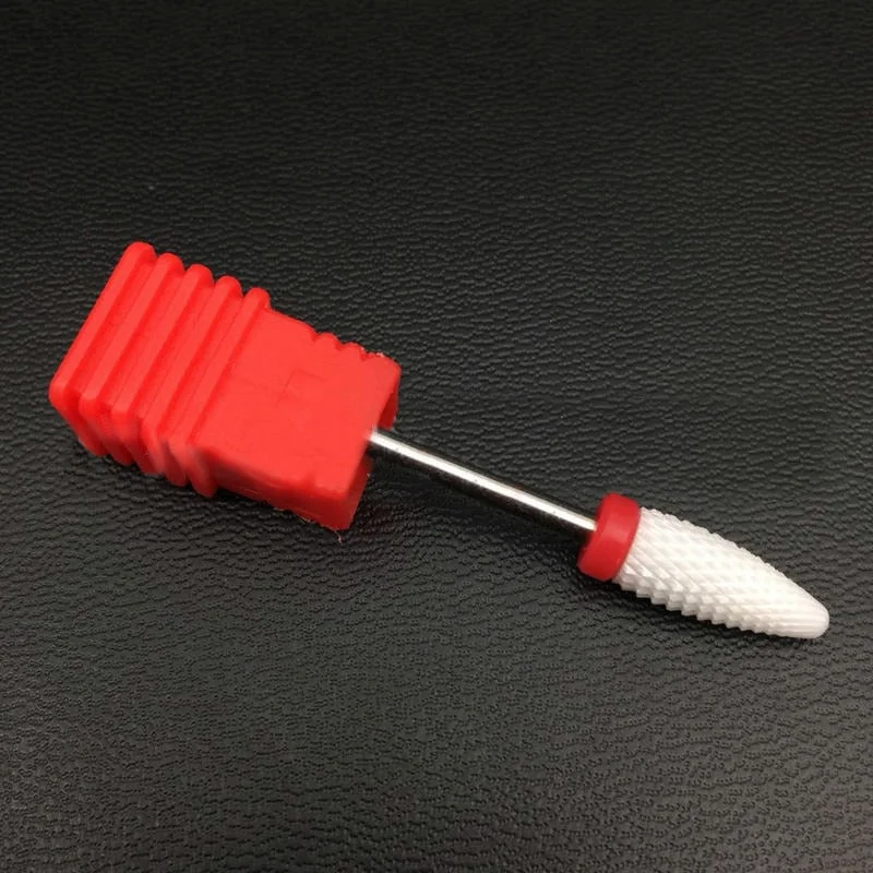 1pcs Ceramic Milling Cutter Nail Drill Bits Electric Manicure Drills Pedicure Mill Bits Machine Files Nail Art Tools Equipment-Nail Inspo