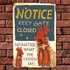 Chicken - Metal Tin Signs(12*16Inch) - Animal