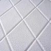 10 Pack | 40 Sq ft 3D White Foam Self Adhesive Wall Panels - Alligator Skin Design