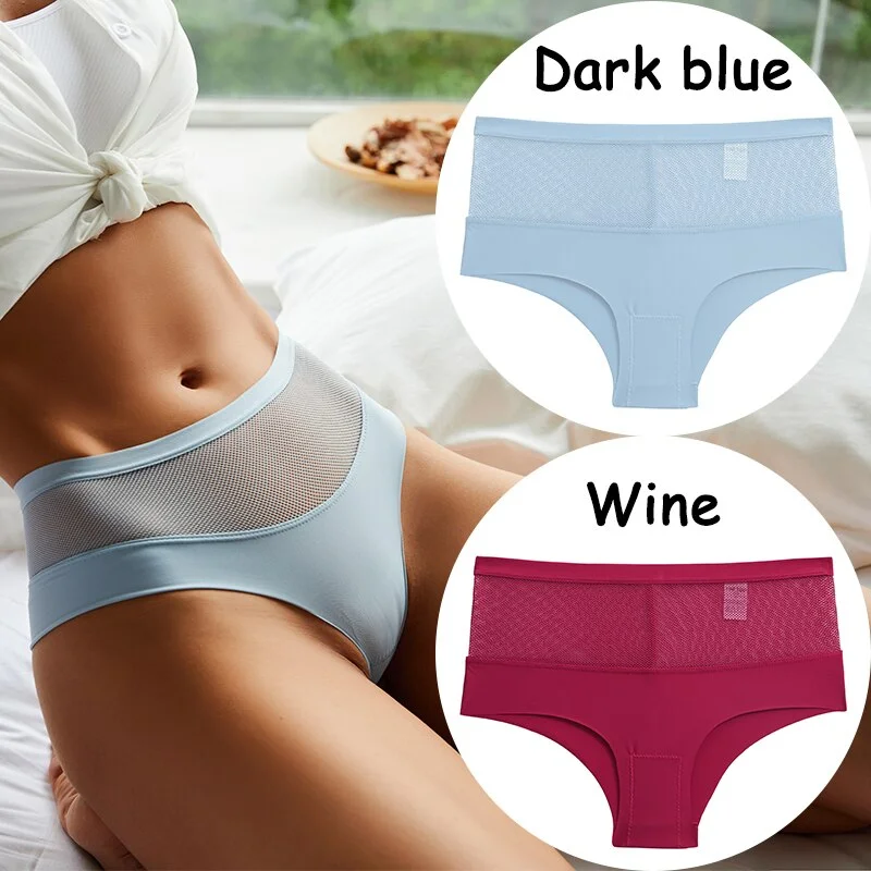 Billionm Lace Panties High Waist Women's Underwear Mesh Perspective Sexy Panties Female Briefs Girls Intimates Sexy Lingerie