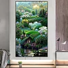 >SALE<5D DIY Full Round Drill Partial AB Diamond Painting Fantasy Green Decor 45x75cm