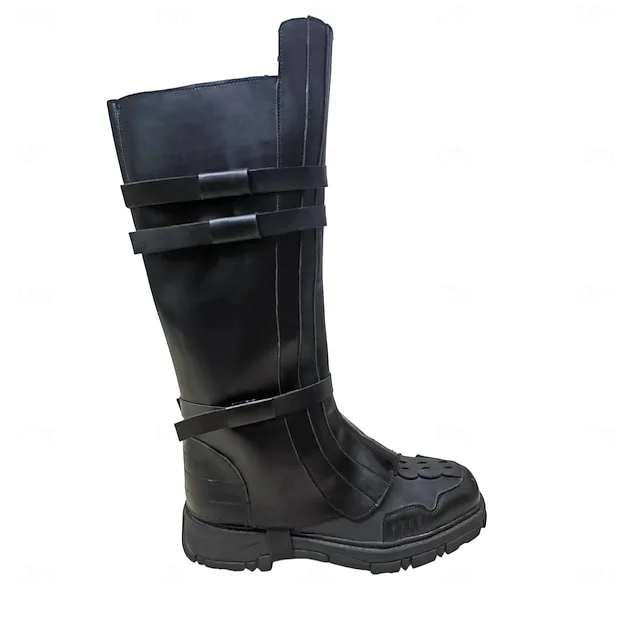 Medieval Renaissance Shoes Knee High Boots Flat Jazz Boots Pirate Viking Crusader Fancy Dress Men's Unisex Celtic Pirate Halloween Masquerade Adults' Shoes